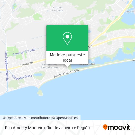 Rua Amaury Monteiro mapa