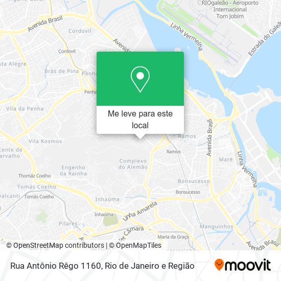 Rua Antônio Rêgo 1160 mapa