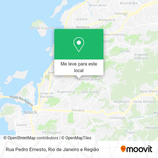 Rua Pedro Ernesto mapa