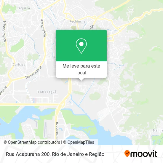 Rua Acapurana 200 mapa