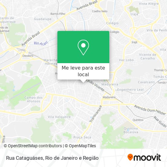 Rua Cataguáses mapa