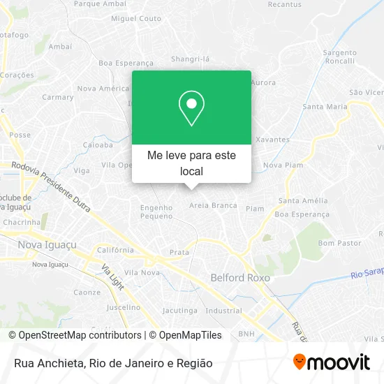 Rua Anchieta mapa
