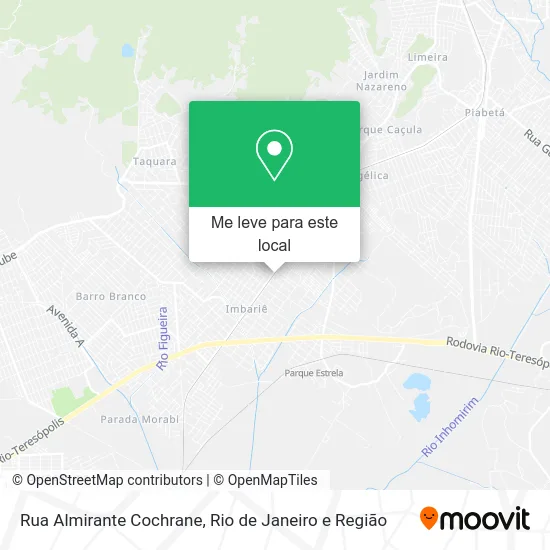 Rua Almirante Cochrane mapa