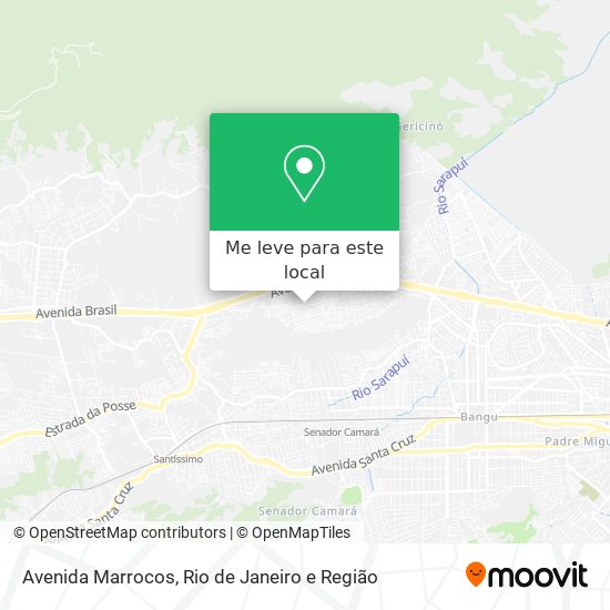 Avenida Marrocos mapa