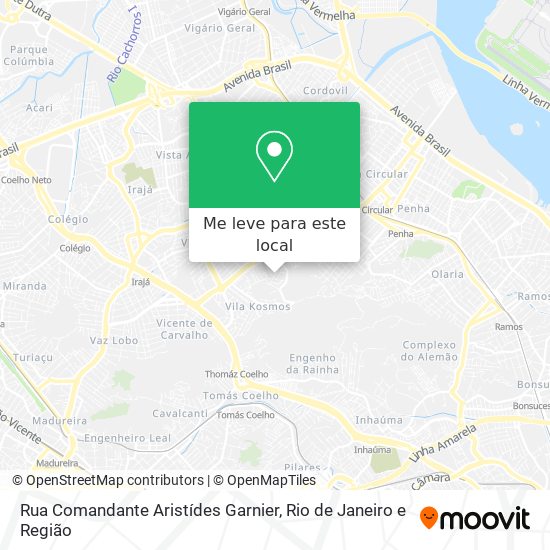 Rua Comandante Aristídes Garnier mapa