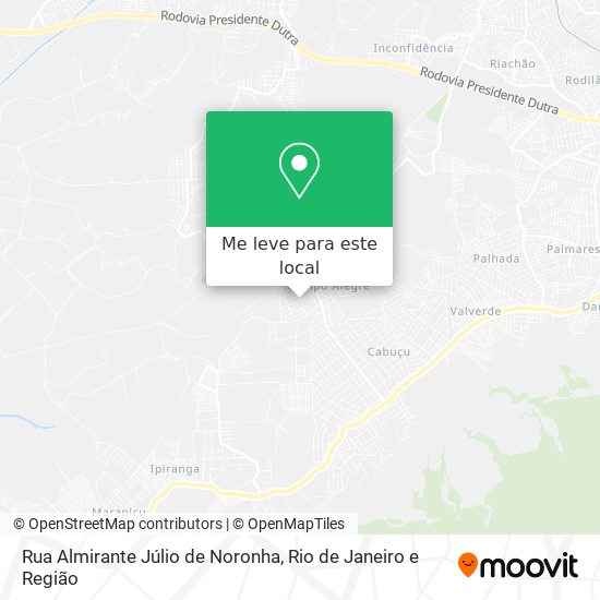 Rua Almirante Júlio de Noronha mapa
