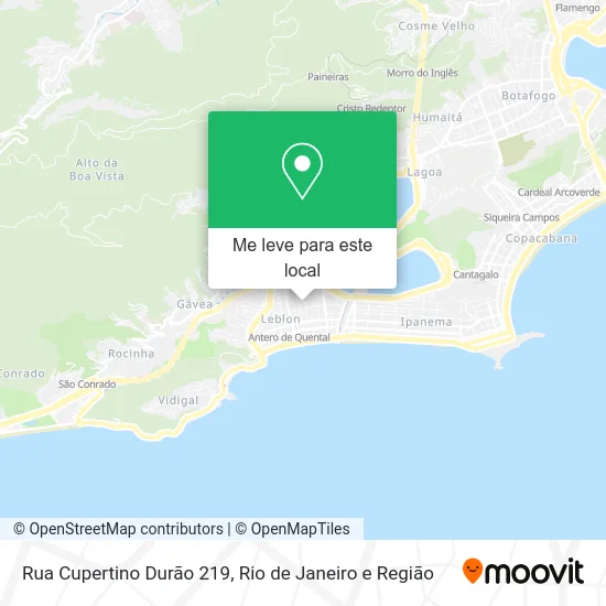 Rua Cupertino Durão 219 mapa