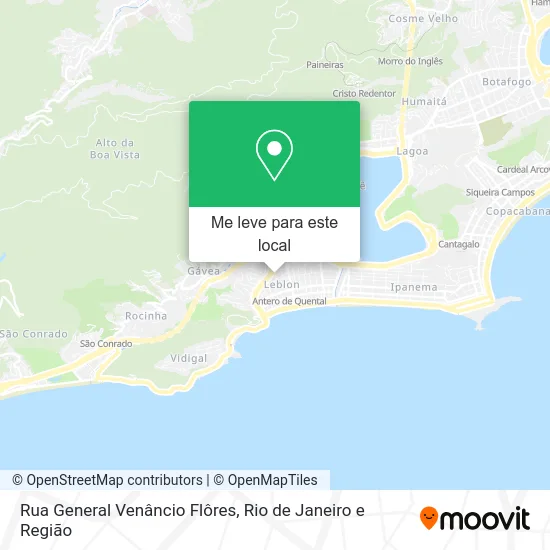 Rua General Venâncio Flôres mapa