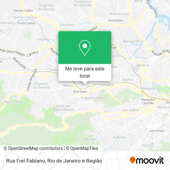 Rua Frei Fabiano mapa