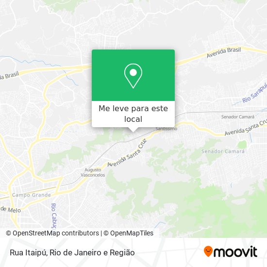 Rua Itaipú mapa