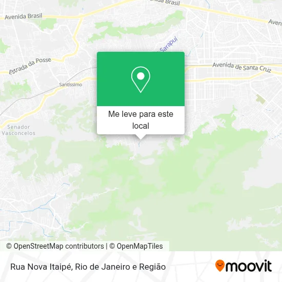 Rua Nova Itaipé mapa