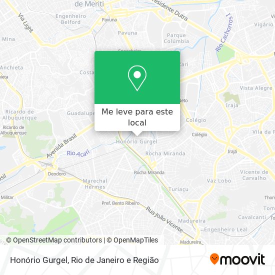 Honório Gurgel mapa