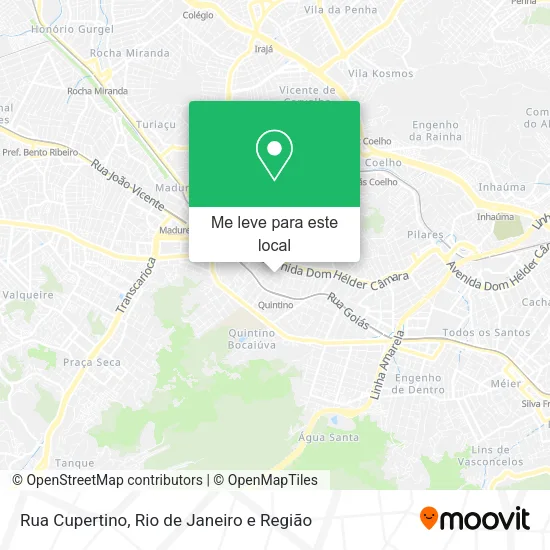 Rua Cupertino mapa