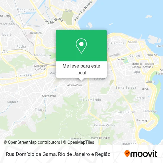 Rua Domício da Gama mapa