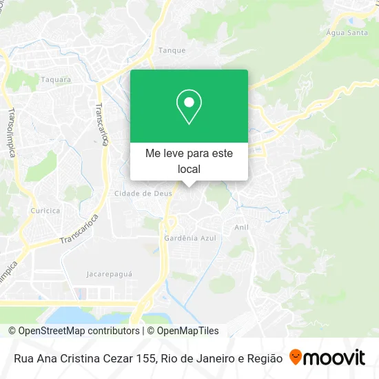 Rua Ana Cristina Cezar 155 mapa