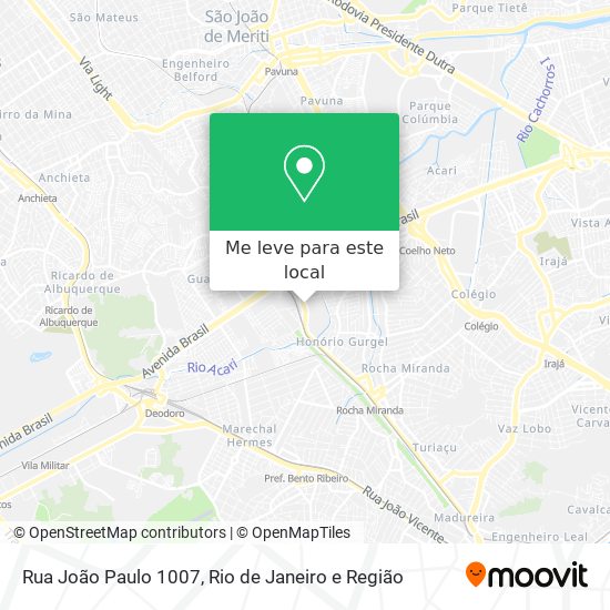 Rua João Paulo 1007 mapa