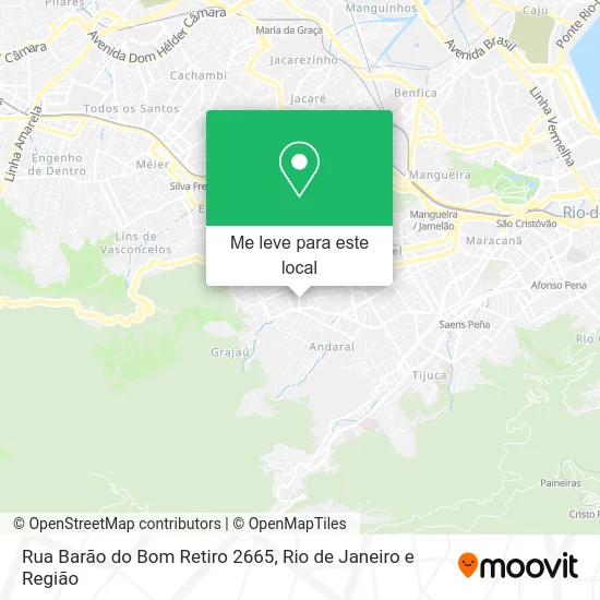 Rua Barão do Bom Retiro 2665 mapa
