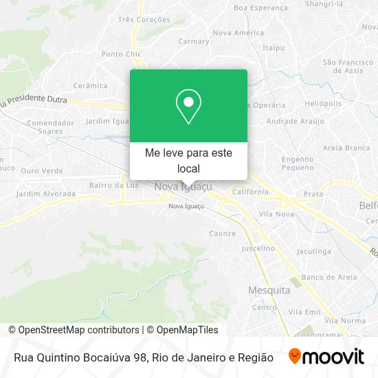 Rua Quintino Bocaiúva 98 mapa