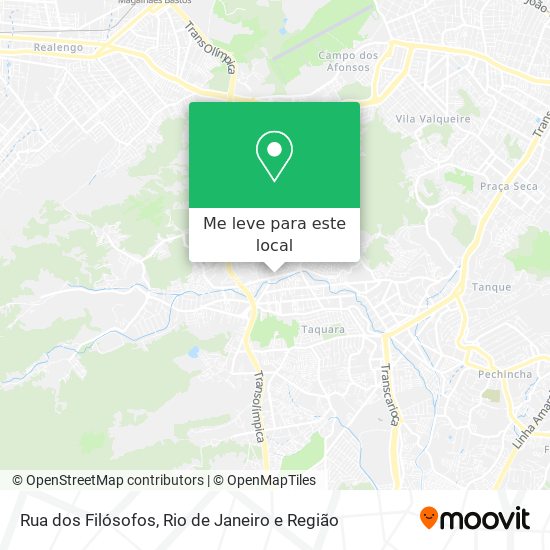 Rua dos Filósofos mapa