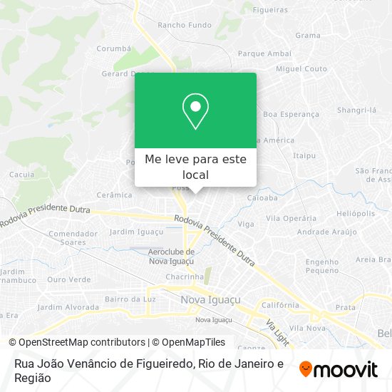Rua João Venâncio de Figueiredo mapa