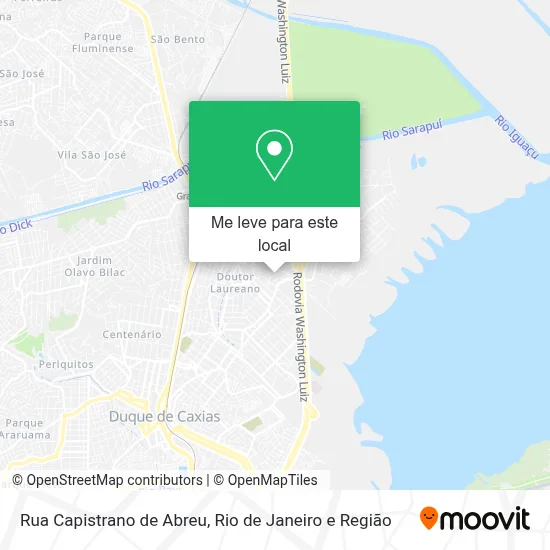 Rua Capistrano de Abreu mapa