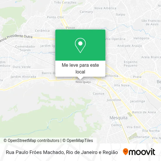Rua Paulo Fróes Machado mapa