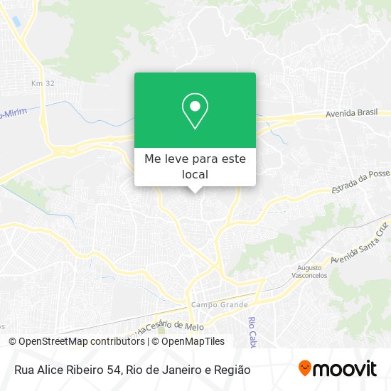 Rua Alice Ribeiro 54 mapa