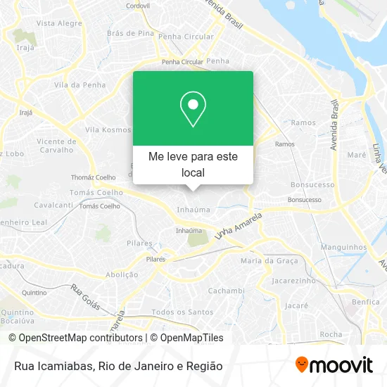 Rua Icamiabas mapa