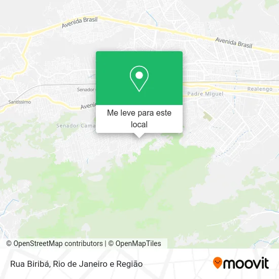 Rua Biribá mapa