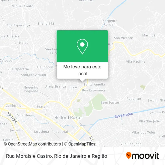 Rua Morais e Castro mapa