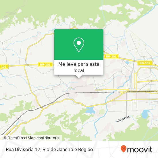 Rua Divisória 17 mapa