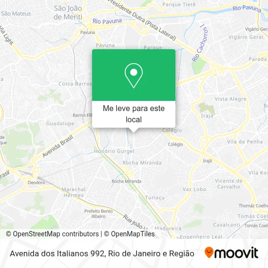Avenida dos Italianos 992 mapa