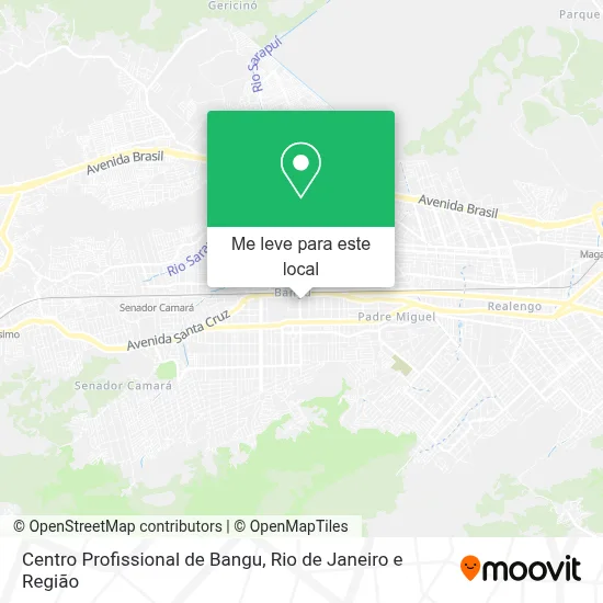 Centro Profissional de Bangu mapa