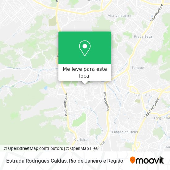 Estrada Rodrigues Caldas mapa