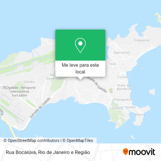 Rua Bocaiúva mapa
