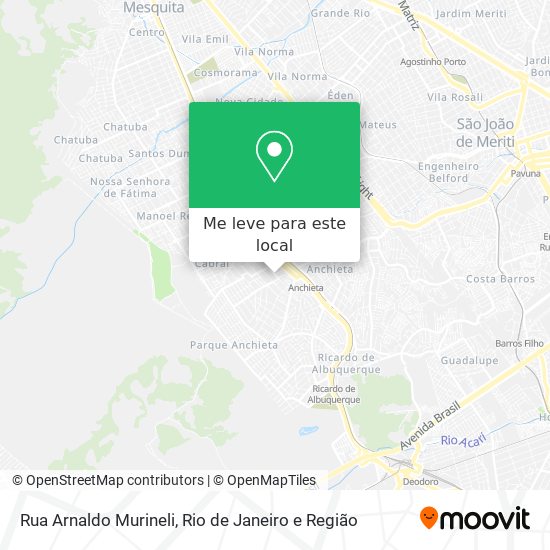 Rua Arnaldo Murineli mapa