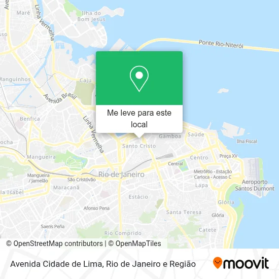 Avenida Cidade de Lima mapa