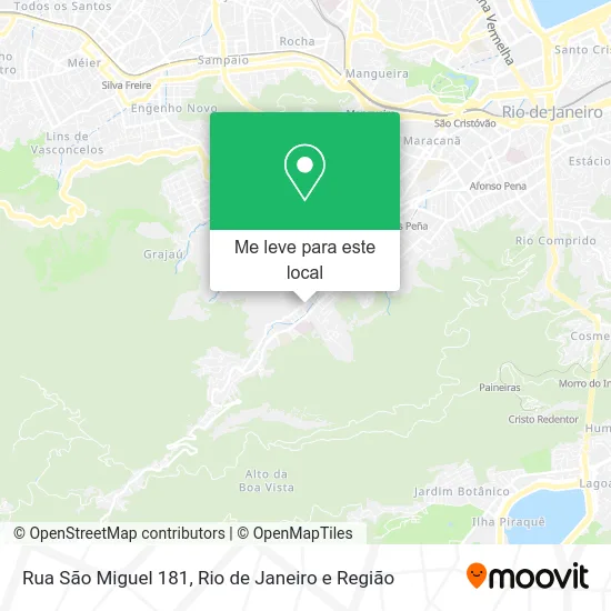 Rua São Miguel 181 mapa