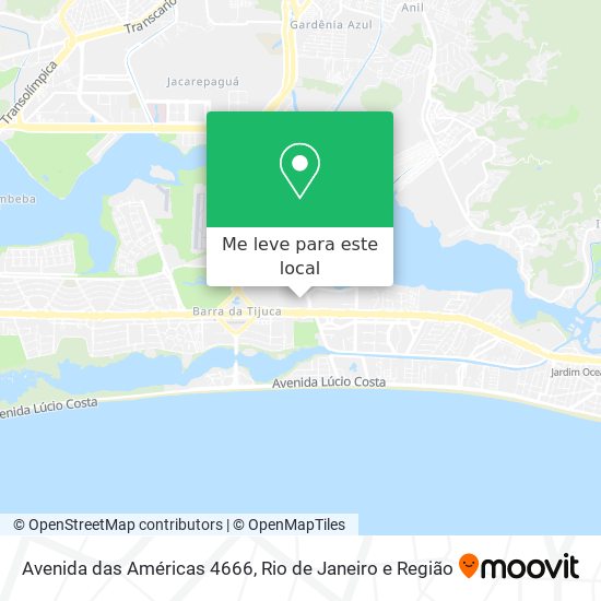 Avenida das Américas 4666 mapa