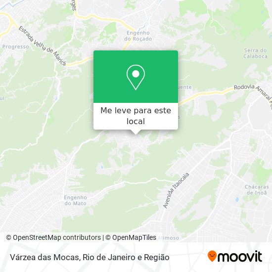 Várzea das Mocas mapa
