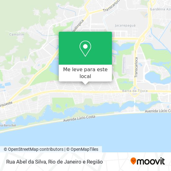 Rua Abel da Silva mapa