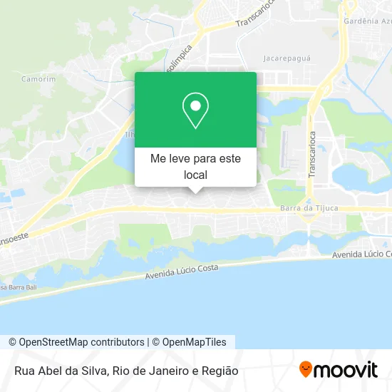 Rua Abel da Silva mapa