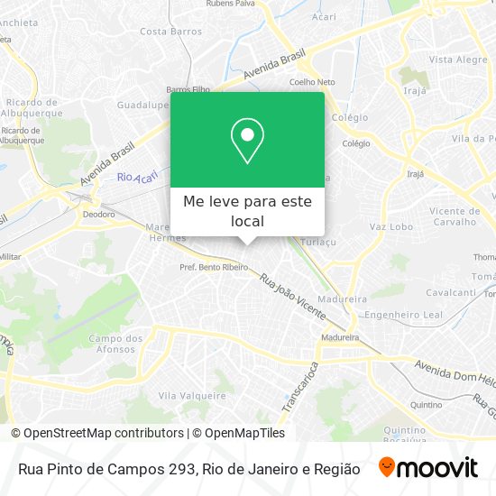 Rua Pinto de Campos 293 mapa