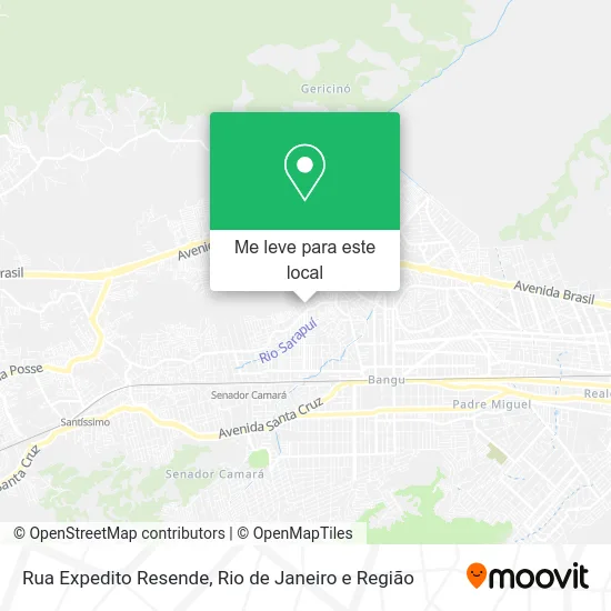 Rua Expedito Resende mapa