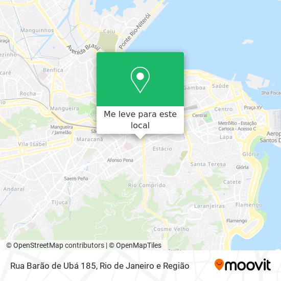 Rua Barão de Ubá 185 mapa