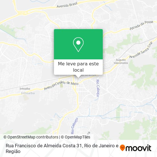 Rua Francisco de Almeida Costa 31 mapa