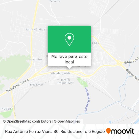 Rua Antônio Ferraz Viana 80 mapa