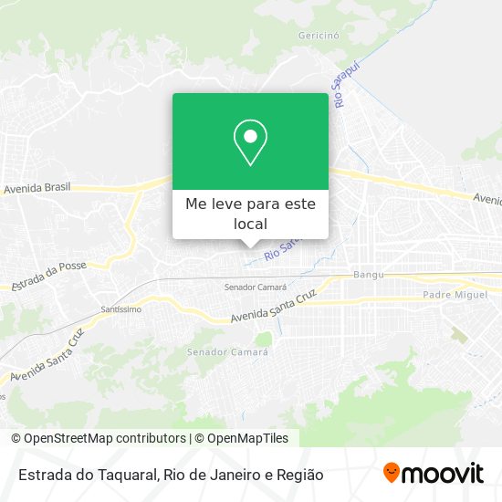 Estrada do Taquaral mapa