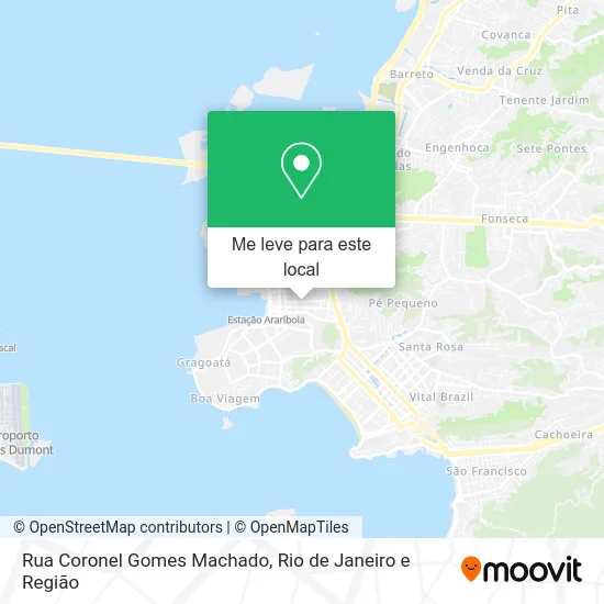 Rua Coronel Gomes Machado mapa