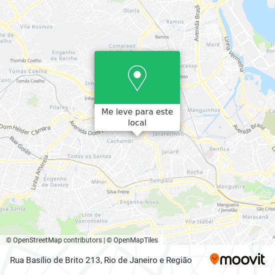 Rua Basílio de Brito 213 mapa